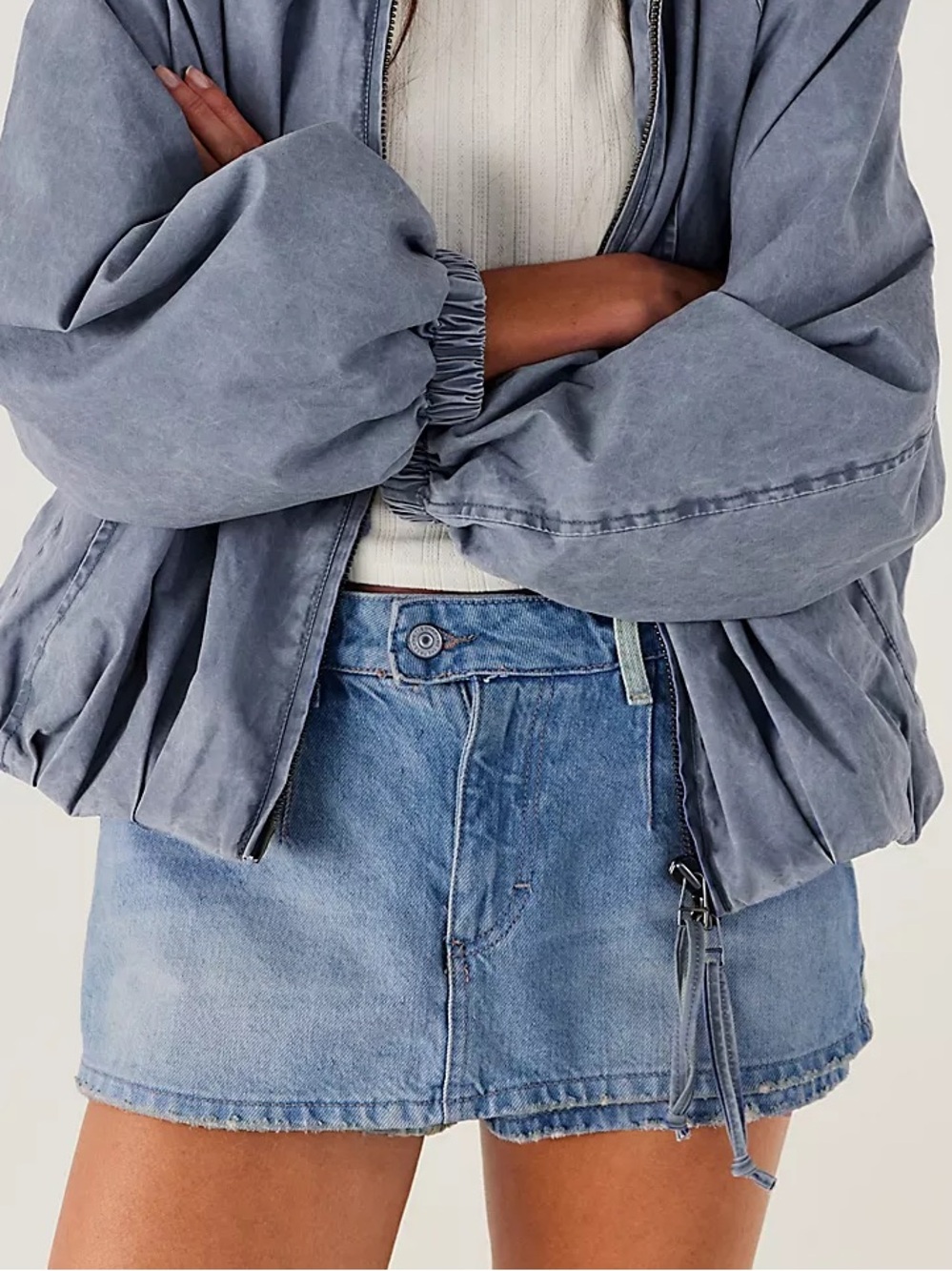 NWT Free People x We the Free Galivanting Peekaboo Skort